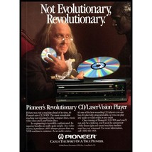 1987 Pioneer CLD-909 CD Laser Video Disc Player Vintage Print Ad Ben Franklin - £8.30 GBP