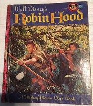 Walt Disney&#39;s ROBIN HOOD (1955) Mickey Mouse Club Book color photos HC &quot;A&quot; - £7.78 GBP