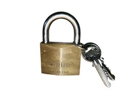 Abus 85-50 Series 2  Lock and 2× Key Set Heavy Duty Brass No Rust - $22.54