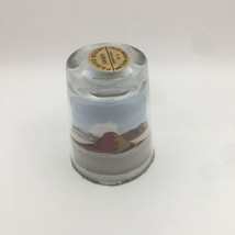 Painted Desert Sands Sand Art Shot Glass Paper Weight Arizona Hand Made Felt - $11.87