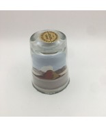 Painted Desert Sands Sand Art Shot Glass Paper Weight Arizona Hand Made ... - £9.16 GBP