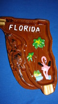 Ashtray Florida State Shaped Retro Ceramic Vintage Japan Excellent Condition - £47.03 GBP