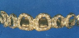 custom gold teeth grillz with 25 cz stone bottom or top - $320.00