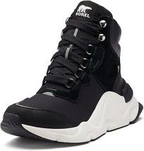 SOREL Kinetic RNEGD Conquest Waterproof Sneakers Boots in Black $160 Sz 8 New! - £62.29 GBP