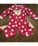 Carter’s Footie Pajamas Girls Size 3T Pink Polka Dot Deer - $14.53 CAD