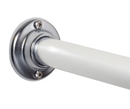 Zenith 60P1STL Aluminum Builder Shower Rod, Chrome, 60&#39;&#39; Inch - $28.41