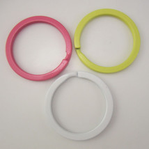 100pcs of Candy Color Painted Round Split Key Ring Jewelry Key Chain - £18.62 GBP