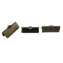 16mm Bronze Ribbon Fastener Clasp Clamp Cord End Bracelet Claw Lock Pack... - £14.93 GBP