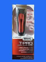 Wahl T-Pro 9307-300 T-Blade Corded Hair Trimmer Red Black Diamond Finish... - $26.99
