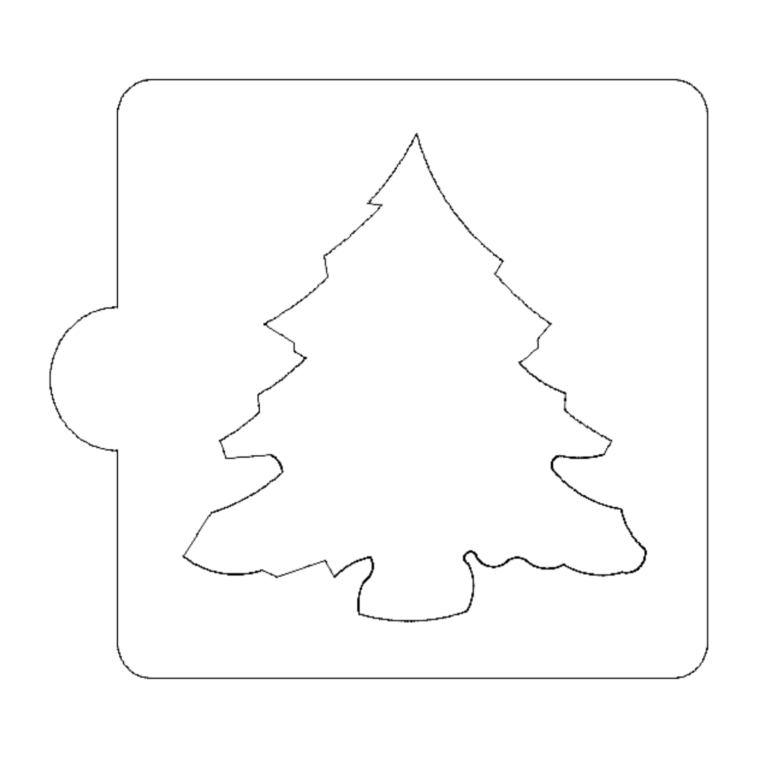 Christmas Tree Evergreen Stencil for Cookies or Cakes USA Made LS123 - $3.99