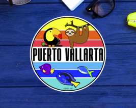 Puerto Vallarta Mexico Sticker Decal Vinyl Tropical 3&quot; Toucan Beach Souvenir - £4.34 GBP