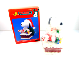 Vintage Peanuts Snoopy San Francisco Music Box Santa - £158.27 GBP