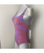 NEW Kikirio Nes One Piece Padded strappy swimsuit Size Small Sundown purple - $539.65 MXN