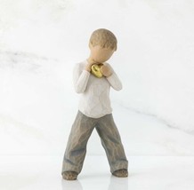 Heart Of Gold Figure Sculpture Hand Painting Willow Tree By Susan Lordi - £57.67 GBP