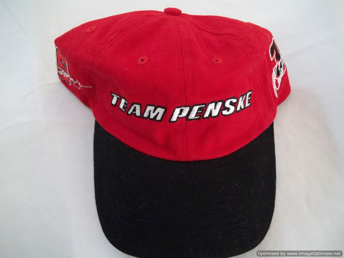 Primary image for INDYCAR Team Penske No 3 and No 6 Hat - Adult One Size - Red with Black 