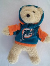 NCAA College Miami Dolphins 8&quot; Stuffed Plush Bear - Forever Collectibles - £8.78 GBP