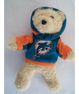 NCAA College Miami Dolphins 8&quot; Stuffed Plush Bear - Forever Collectibles - £8.76 GBP