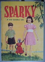 Vtg 1954 Sparky A True Monkey Tale Nellia Burman Garber Review &amp; Harold ... - £10.25 GBP