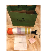 NWT Kate Spade New York Rainbow Stripe Travel Umbrella Gift Bag &amp; Free C... - $50.00 CAD