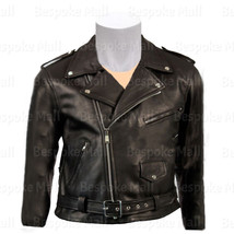 New Handmade Men&#39;s Classic Brando Motorcycle Motorbike Biker Leather Jac... - $134.99+