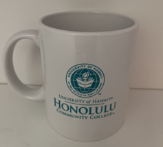 University of Hawaii Honolulu Community College Coffee Mug Green &amp; White - £19.14 GBP