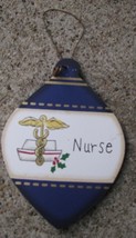 Wood Christmas Ornament wd858 - Nurse  - $1.95