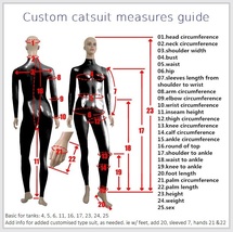 Metallic Custom Size Fit Zip Front - Back Sleeveless Tank Catsuit  image 5