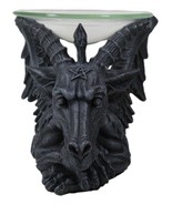 Occult Winged Baphomet Sabbatic Goat Pentagram Candle Oil Tart Scent Burner - £28.32 GBP