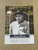 2008 Upper Deck New York Yankee Stadium Legacy Game #1820 Tommy Henrich - $2.19