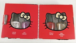 OPI Hello Kitty Nail Polish MINI 4-Pack Holiday 2019 Let&#39;s Be Friends NEW  - £10.38 GBP