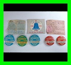 Original Vintage Pennsylvania PA Fishing Licenses 3 Are Consecutive Pins... - £31.15 GBP