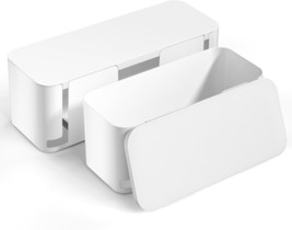 Yecaye Cable Management Box, 2-Pocket Cable Organizer Box, Medium And, W... - $643.88 MXN