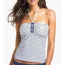 Sperry Top-Sider Womens Navy Striped Sequin Bandeau Two Piece Tankini Swimsuit S - £51.88 GBP