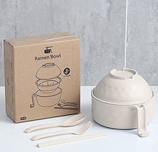 Ramen Cooker Ramen Bowl Set With Chopsticks 33Oz Microwave Noodle Bowl, ... - £29.84 GBP