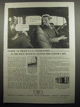 1933 GM Fisher Bodies Ad - Fisher no draft I.C.V. Ventilation - £14.53 GBP