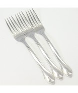 Oneida Tribeca Glossy Dinner Forks 7 1/4&quot; Stainless Lot of 3 - $39.19