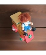 Vintage Ornament Wood Train Boy Christmas Hand Painted Keepsake  - $214.95 MXN