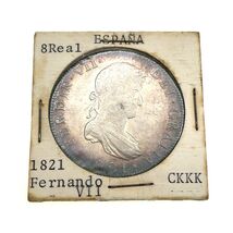 1821 Fernando VII Mexico City Mint 8 Real XF Condition KM #111 Nice Rim ... - $367.26