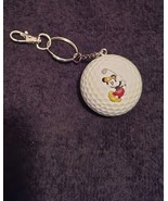 Mickey Mouse Golfing Keychain Golf Ball with Clip - £11.01 GBP