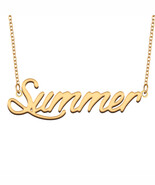 Summer Name Necklace for Best Friend Family Member Birthday Christmas Gift - $303.93 MXN