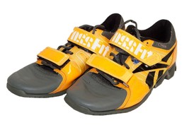 Vintage Reebok Men Size 8 CrossFit Lifter Lifting Shoes - Neon Orange Gray 2013 - £23.52 GBP