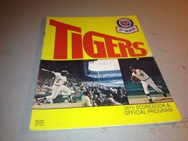 1975 Detroit Tigers MLB Baseball Procgram Scorecard vs Kansas City Royals - £7.85 GBP