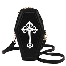 Novelty Coffin Shape Purses and Handbags for Women Cross Shoulder Bag Girls Smal - £44.00 GBP