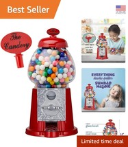 Classic 12-Inch Red Gumball Machine - Easy Refill &amp; Coin Operated Charm - $38.92
