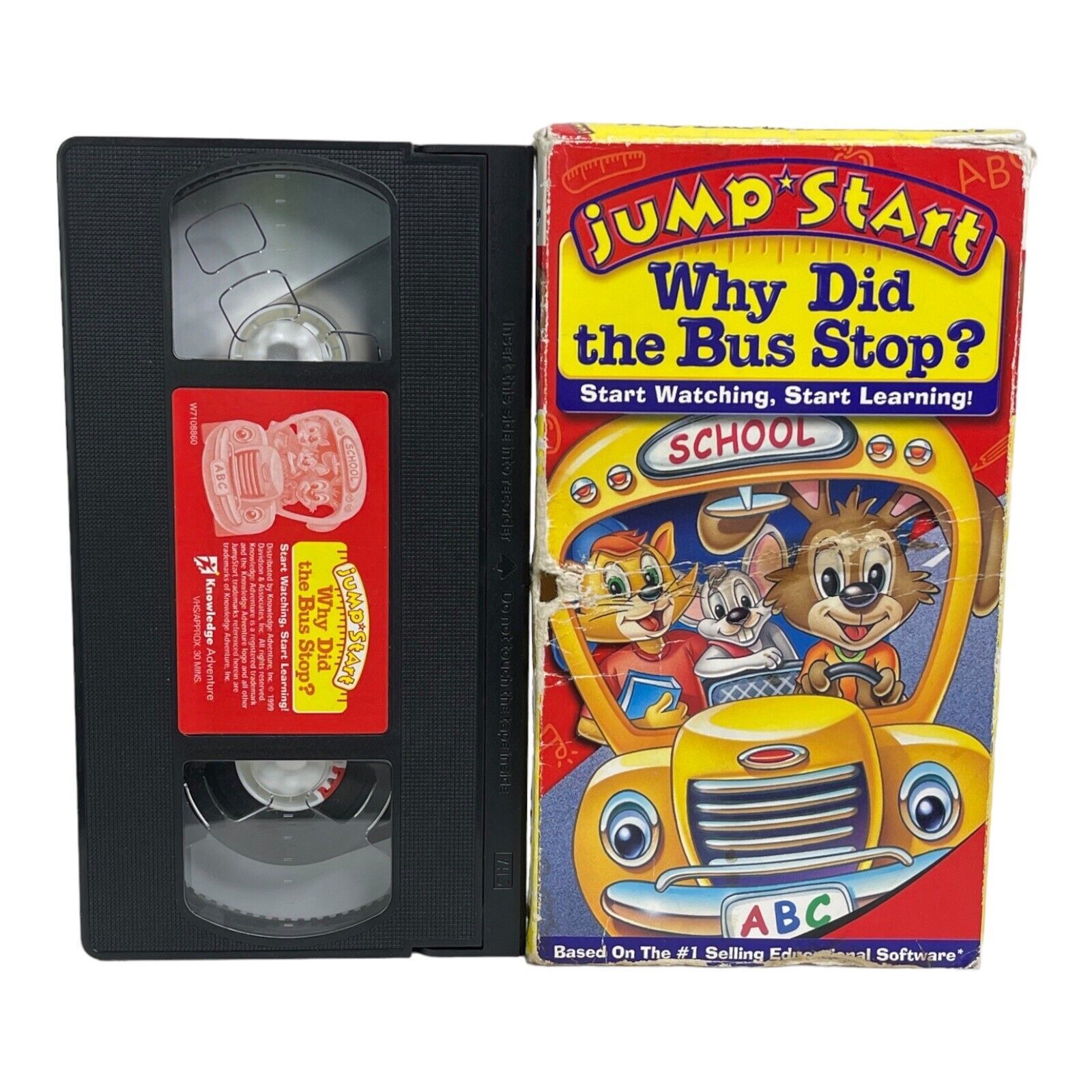 Knowledge Adventure Jump Start, Why Did The Bus Stop? VHS 1999 RARE OOP