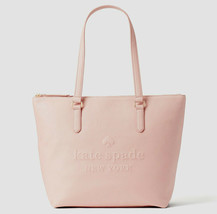 Kate Spade Larchmont Avenue Logo Penny Pink Leather Large Tote WKRU5619 NWT FS - £116.66 GBP