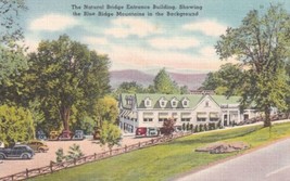 Natural Bridge Entrance Building Blue Ridge Parkway Virginia VA Postcard D58 - $2.96