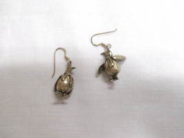 3D Penguin W Moving Wings Head &amp; Feet Preowned Sterling Silver Pair Earrings - £35.97 GBP