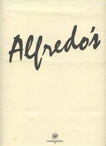 Alfredo&#39;s Menu The Westin Hotel Vail Colorado 1980&#39;s - £16.28 GBP