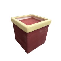 Christmas Ceramic Chimney / square Scented Candle New 4x4 - $14.85